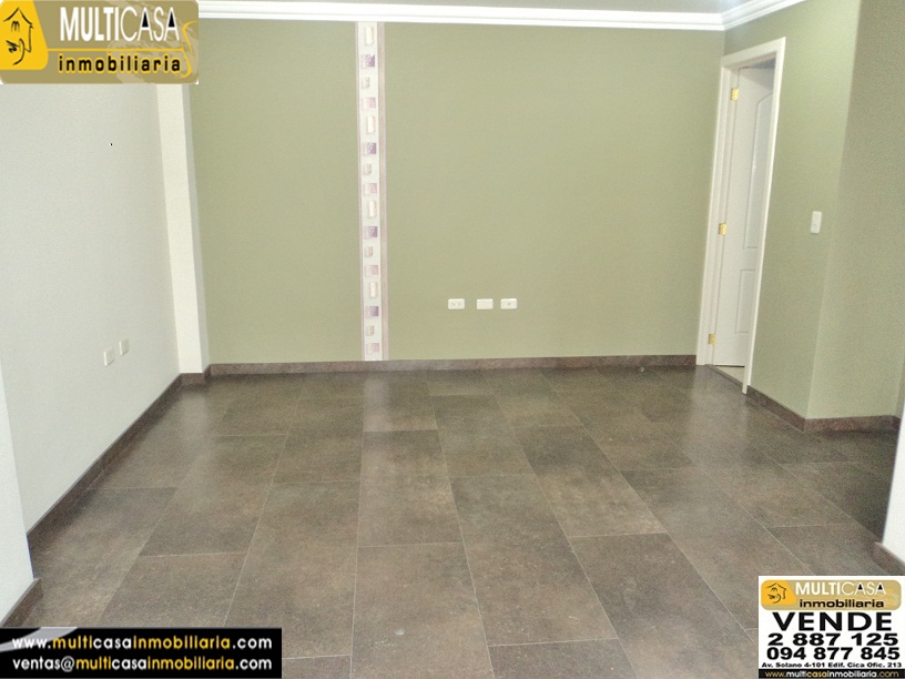 Venta de hermoso departamento a crédito por estrenar sector Los Tótems  Cuenca - Ecuador