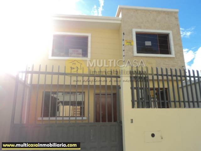 Venta de Hermosa Casa a crédito sector El Cebollar Cuenca-Ecuador