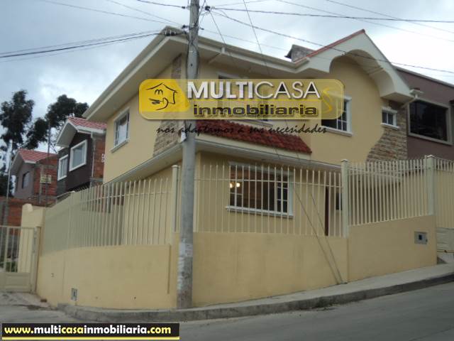 Venta de Hermosa Casa a crédito sector Racar  Cuenca-Ecuador