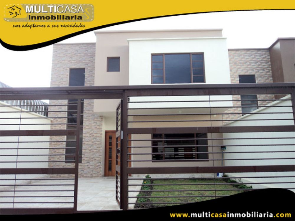 Casa en Venta a Crédito en Urbanización Privada Sector Racar Cuenca-Ecuador