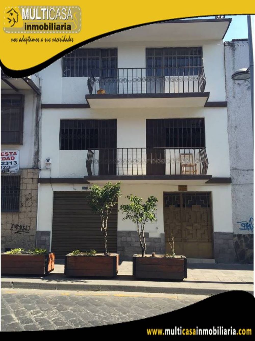 Arriendo Hermosa Casa Comercial de dos plantas ubicada en el Sector Calle Larga frente al Hotel Victoria Cuenca-Ecuador