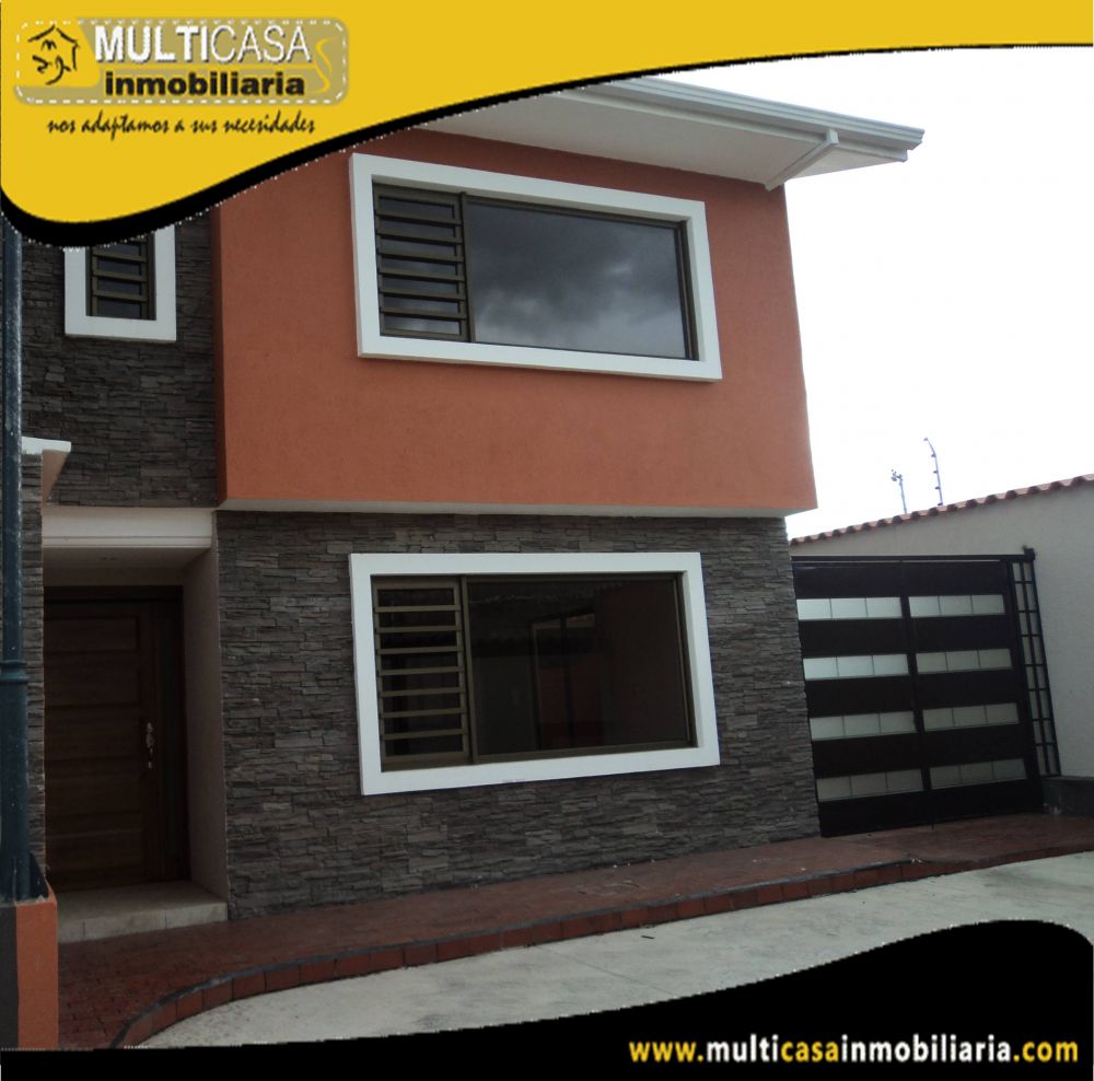 Casa en Venta a Crédito en Ciudadela Privada Sector Ricaurte Cuenca-Ecuador