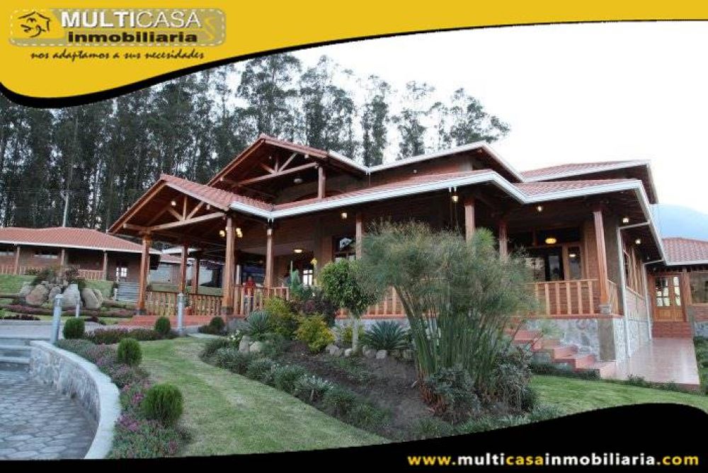 Hostería en Venta a Crédito de seis cabañas Sector San Luis de Caranqui Ibarra-Ecuador