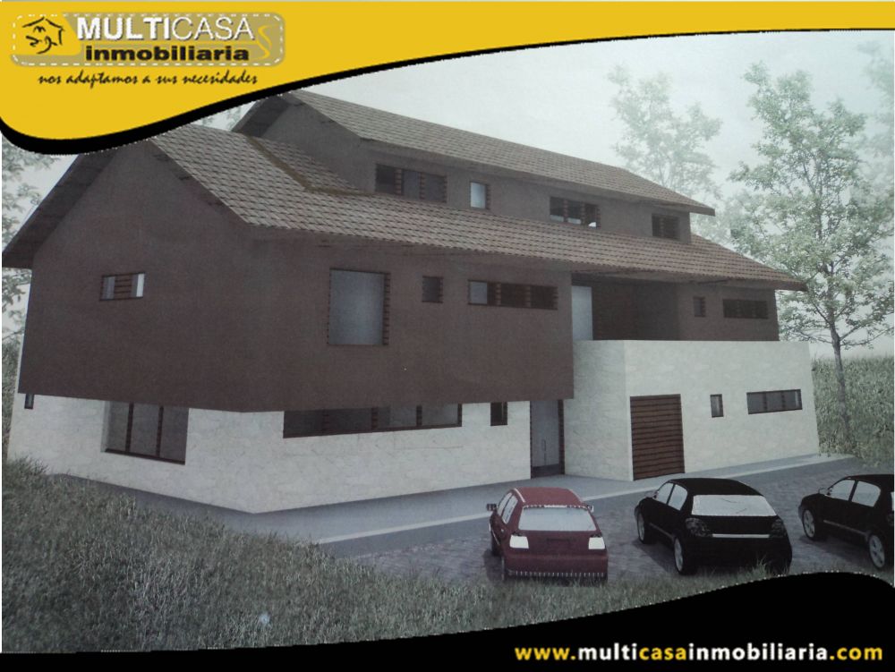 Venta de Hermosa Casa Residencial por terminar ubicada en Urbanización Privada con Cinco Departamentos a crédito Sector San Joaquin Cuenca-Ecuador