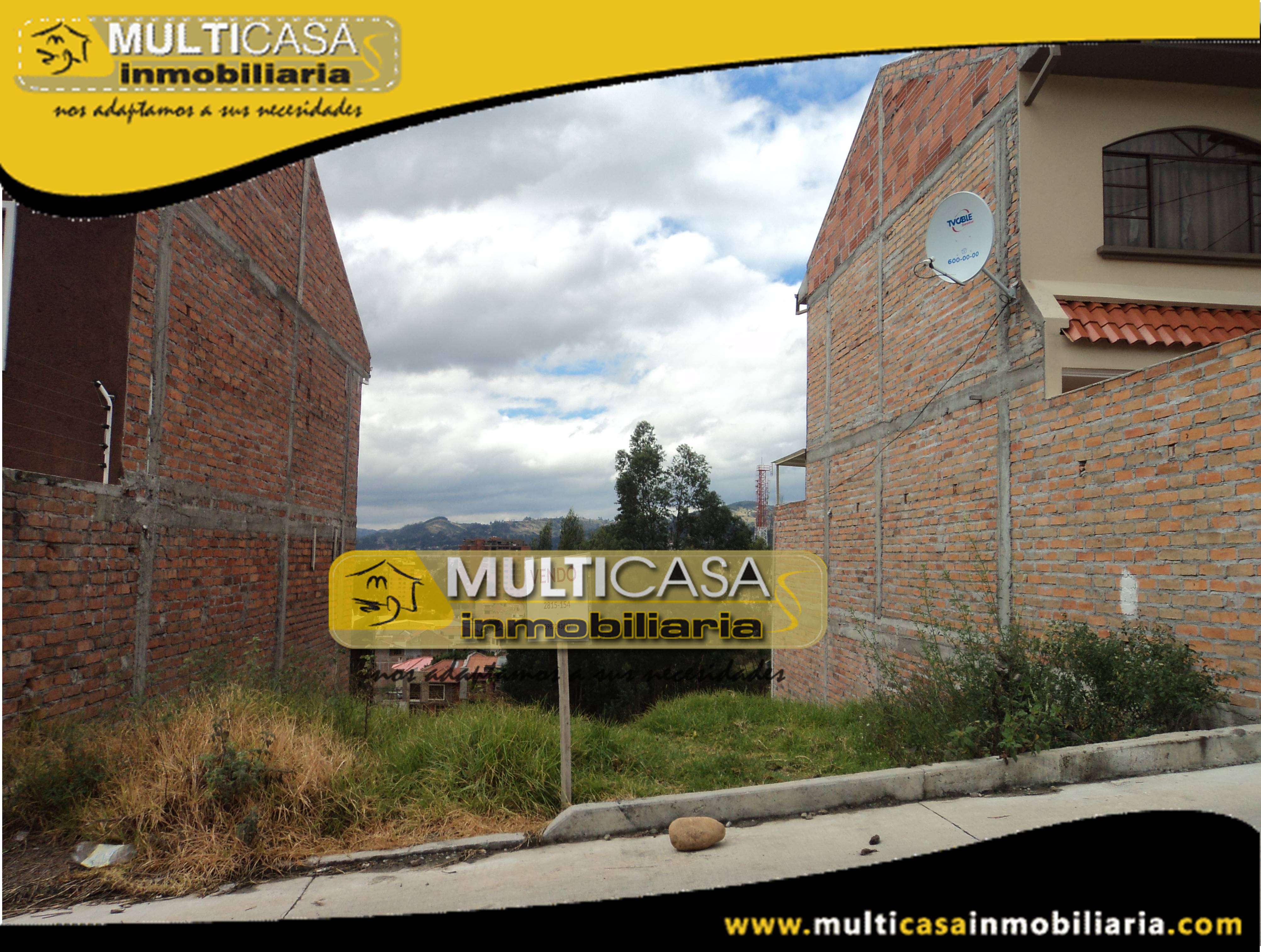 Terreno en Venta  en Condominio Privado a Crédito Sector El Tejar Cuenca-Ecuador