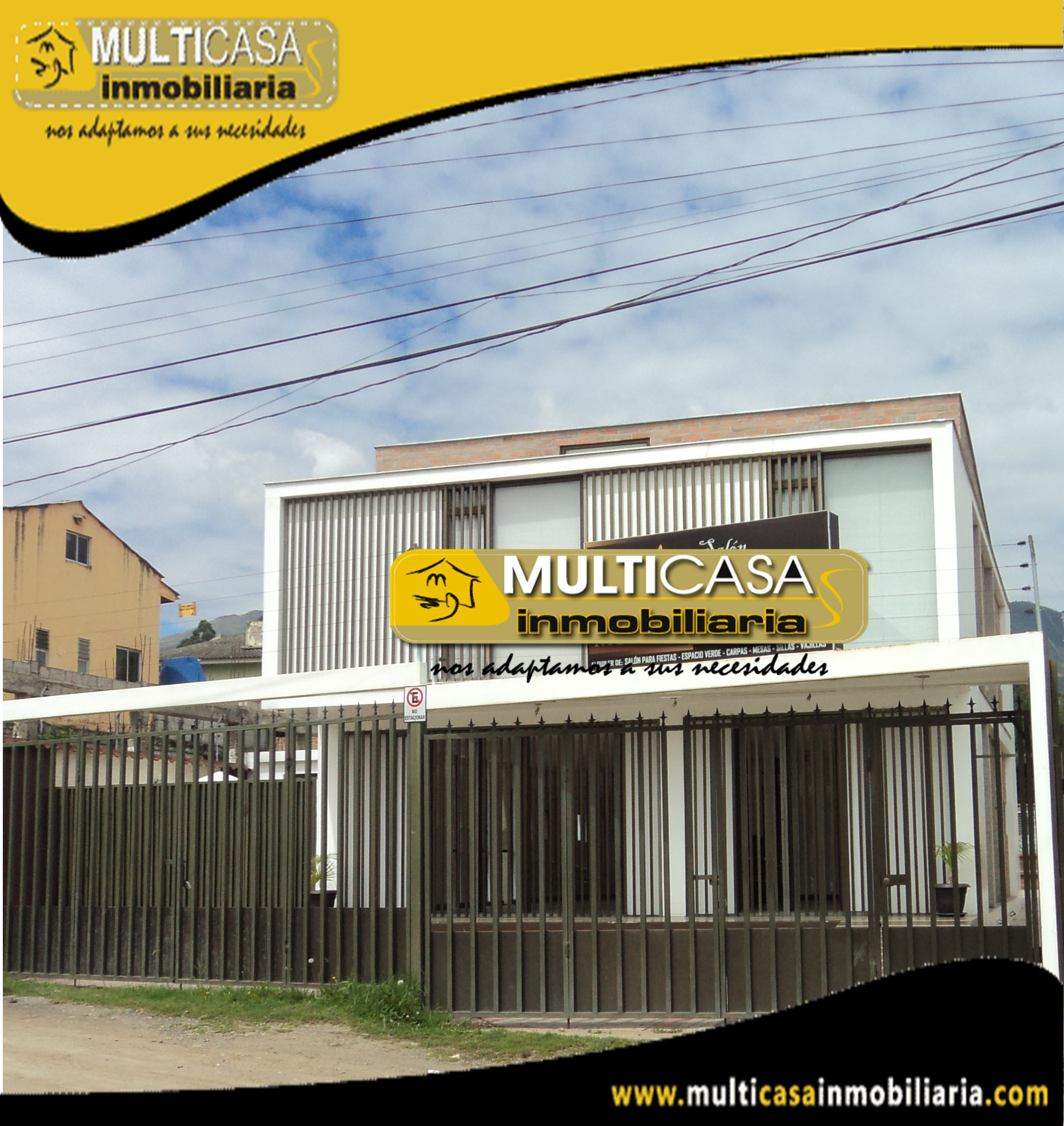 Propiedad Comercial en Venta con salón de eventos y oficinas  a Crédito Sector Misicata Cuenca-Ecuador